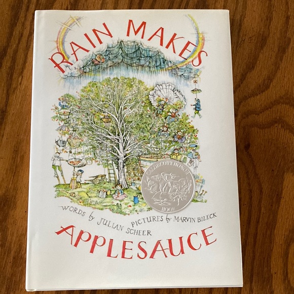 RAIN MAKES APPLESAUCE Caldecott Book Preschool Primary Picture Read Aloud FUN - Picture 1 of 12
